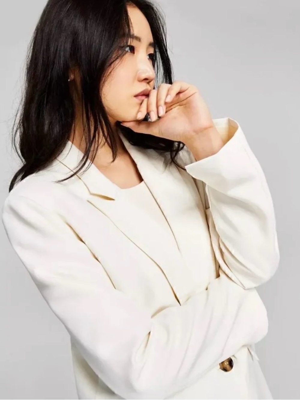 NWT And Now This Cream Blazer